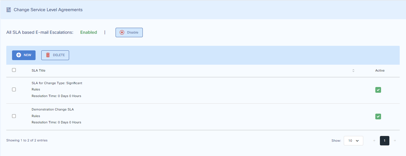 Enable Change SLA change-management-changesla